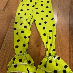 Girls Ricrac & Ruffles Polka Dot Pants Size 6